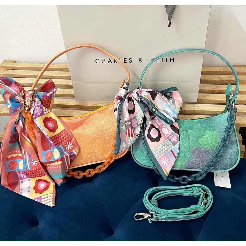 Túi xách nữ kẹp nách La Dolce Vita quai lụa, 2 dây đeo vai đeo chéo - CK180