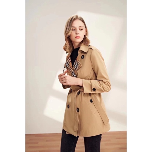 Áo khoác măng tô kaki dáng lỡ bbr hàng QCCC