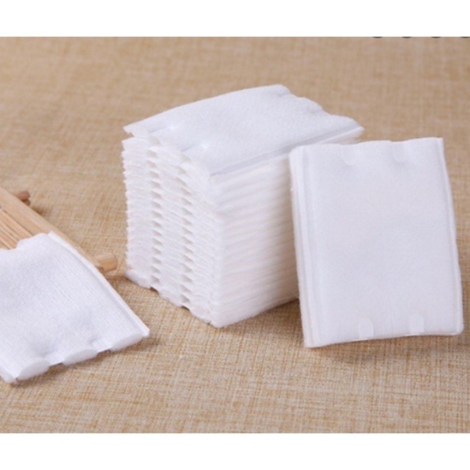 Bông tẩy trang 3 lớp Cotton Pads Túi 222 miếng mềm mịn có túi zip tiện lợi