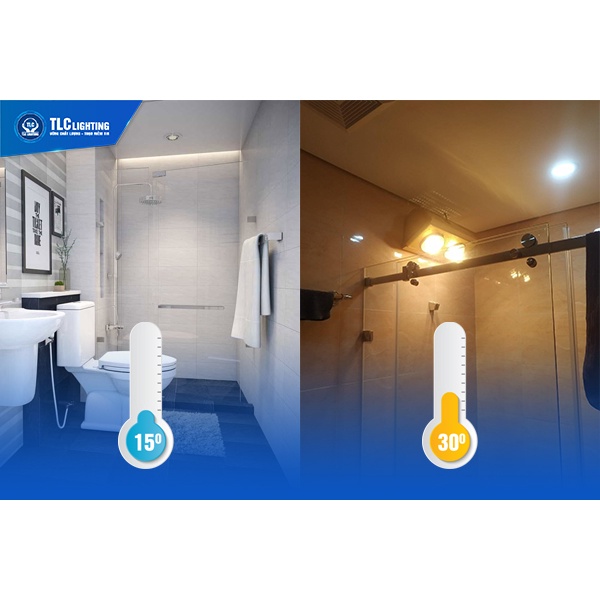 Đèn Sưởi Nhà Tắm 2 Bóng Mẫu 2022- Đèn Sưởi Chống Lóa Mắt, An Toàn Cho Bé - Bảo hành 36 tháng của TLC