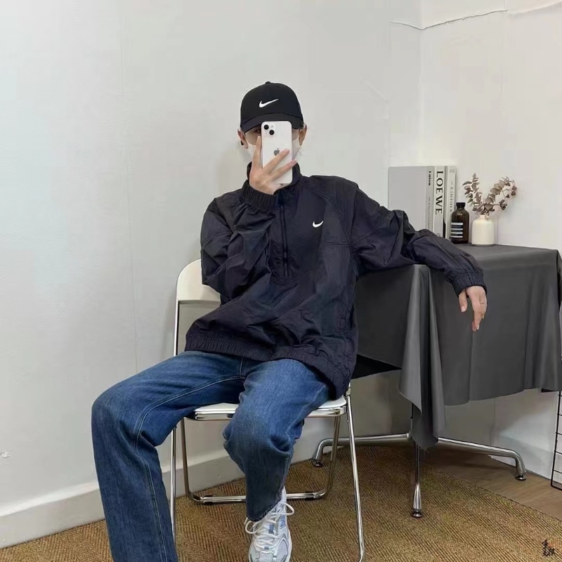 Áo Khoác Nike X Stussy 100% Chính Hãng Chống Thấm Nước / Gió Cá Tính Cho Nam Nữ