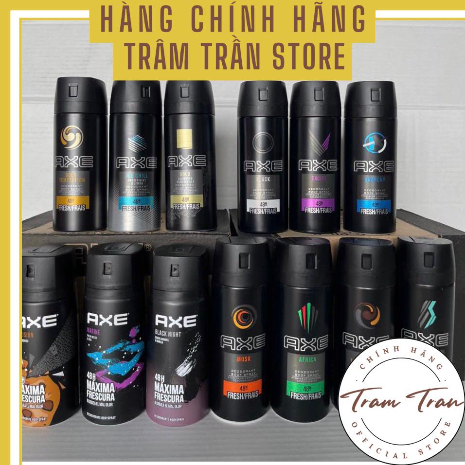 [ giá tốt] Xịt Khử Mùi Toàn Thân AXE NAM - Mỹ 150ml - giúp vùng da dưới cánh tay của bạn luôn khô thoáng. +