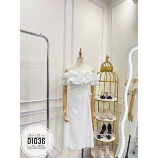 Bigsize Đầm trễ vai bèo D1036