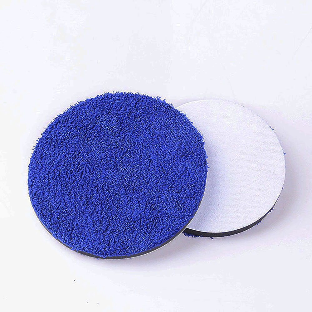 Bộ 2 Miếng Đệm Vải Sợi Nhỏ Kích Thước 3 / 4 / 5 / 6 / 7 Inch Thay Thế Cho Máy Đánh Bóng Xe Hơi DA / RO