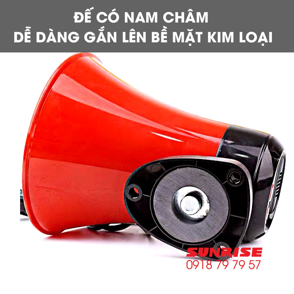 Loa rao hàng phóng thanh công suất lớn 50W chính hãng Sunrise SH-196L MP3 Loa phóng thanh  ghi âm hoạt náo viên