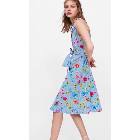Váy hoạ tiết hoa chính hãng ZARA size S