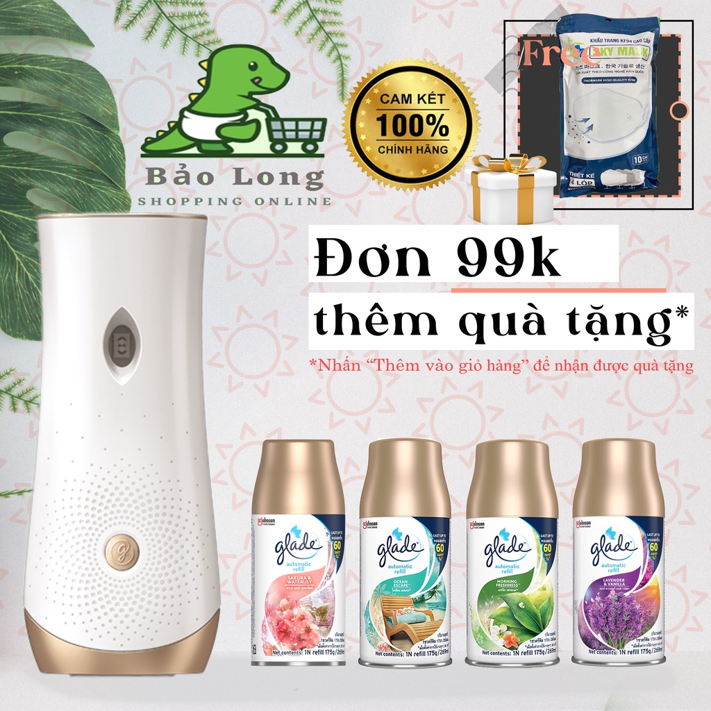 1 Bộ Máy Glade Máy Xịt Thơm Phòng Tự Động.