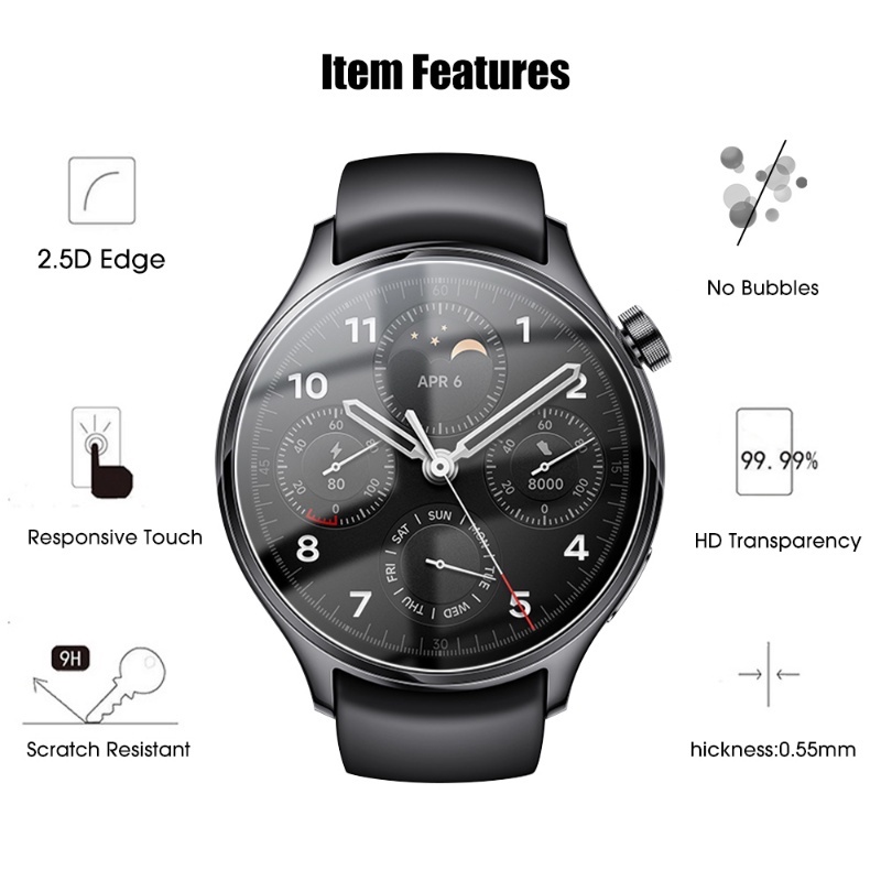 Kính Cường Lực Bảo Vệ Màn Hình Đồng Hồ Thông Minh Xiaomi Watch S1 Pro / HD + Phụ Kiện