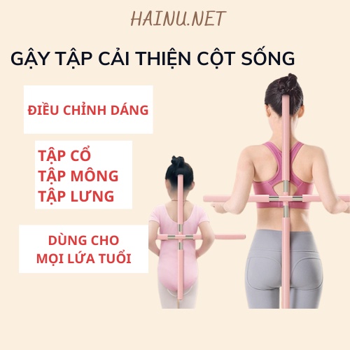 Gậy tập yoga chống gù lưng, Gậy yoga tập lưng thẳng