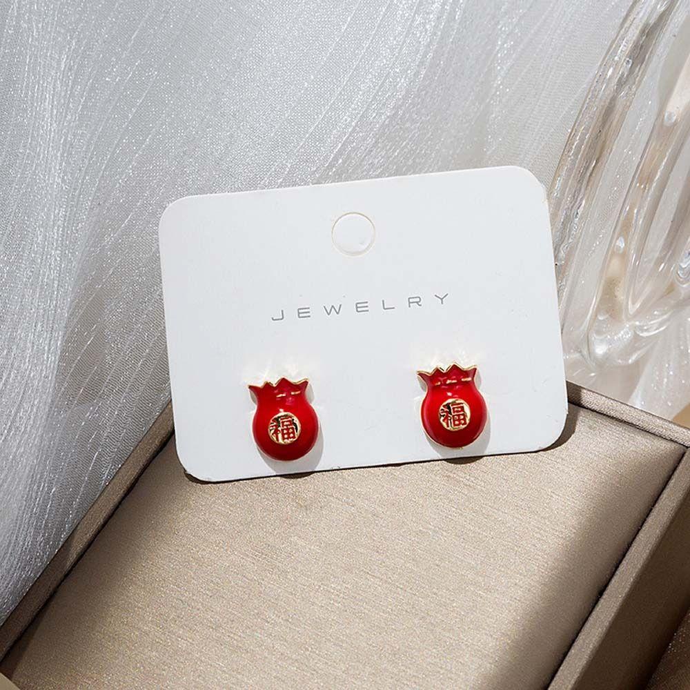 Khuyên Tai Tua Rua Dáng Dài Mặt Nhân Vật Năm Mới Phong Cách Trung Hoa