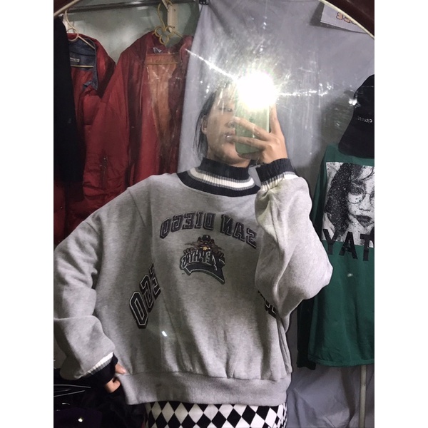 Sweater phối cổ len 2hand