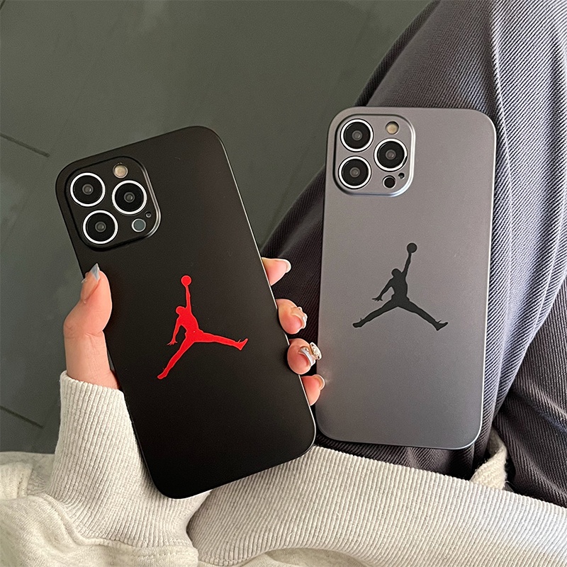 Ốp Điện Thoại Dẻo Vuông Mạ Điện Họa Tiết Logo Jordan Sang Trọng Chống Sốc Cho iPhone 15 14 13 12 11 Pro Max 13Pro 12Pro 14Plus Max
