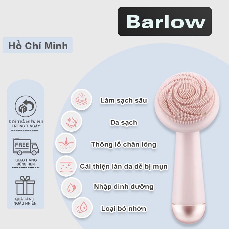 Máy Rửa Mặt Massage Trẻ Hóa Da Làm Sạch Nhẹ Nhàng Không Gây Rát Da Chống Nước Ipx7Sạc Pin Nhanh Dễ Sử Dụng Bằng Silicon