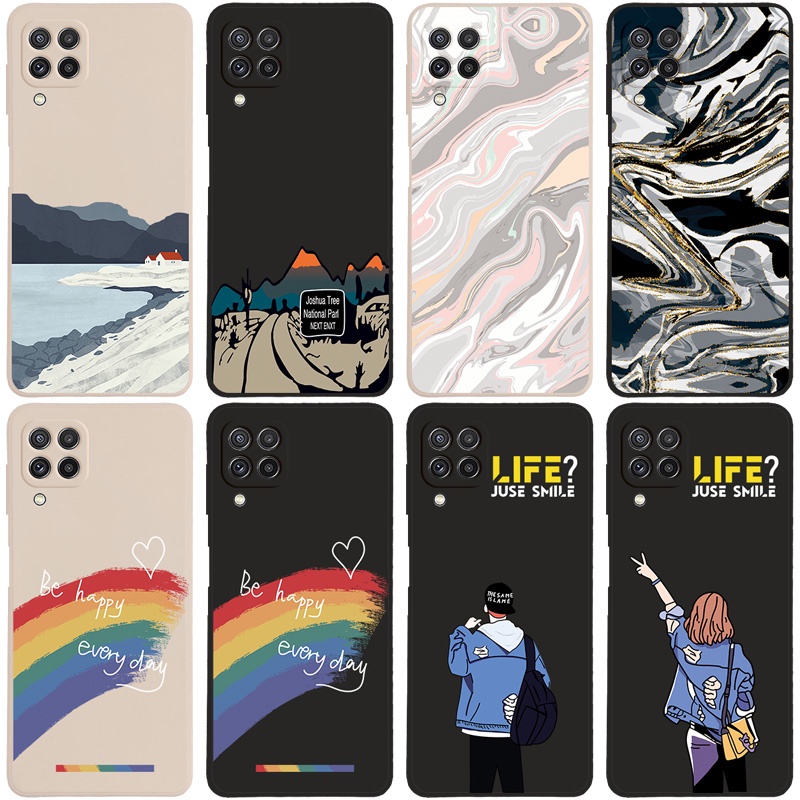 Ốp Lưng Có Giá Đỡ HìNh ỐNg KíNh Camera ThờI Trang Cho Samsung Galaxy A12