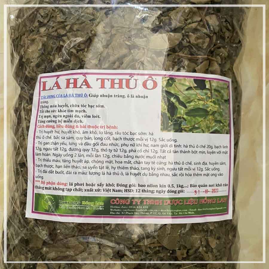 ✅ Lá Cây Hà Thủ Ô Đỏ khô sạch (dây + lá) - Hàng chính hãng Công ty