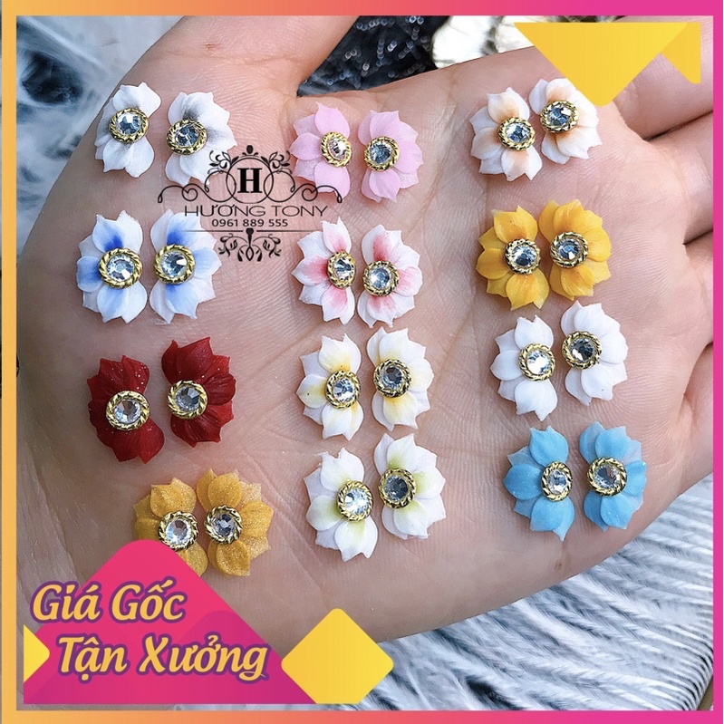 hoa bột nửa charm, hoa bột nail