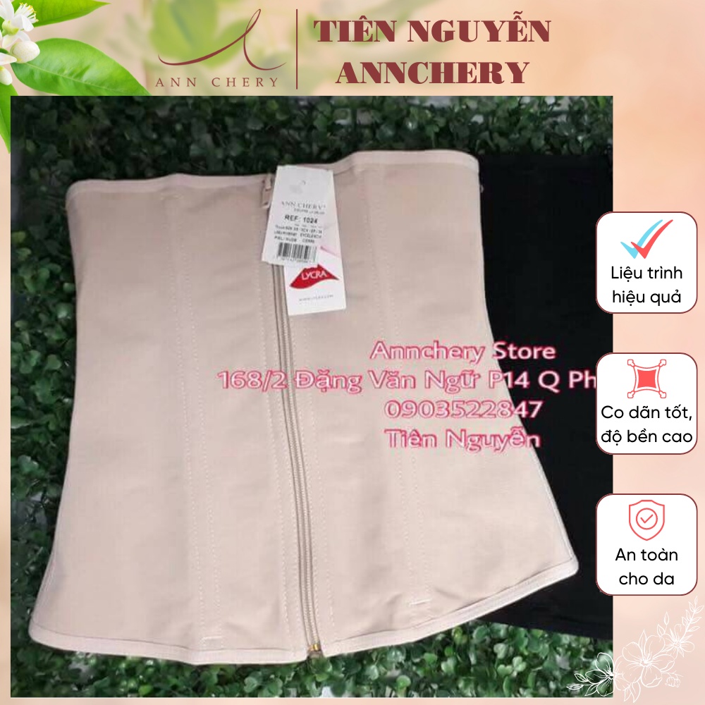 Áo nịt eo dây kéo ⚡ HÀNG CAO CẤP ⚡ Gen nịt bụng thương hiệu Ann Chery thiết kế form chuẩn, chất liệu cao cấp