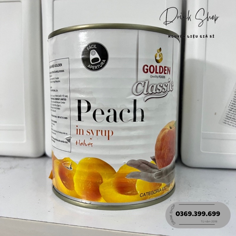 Đào ngâm Golden Classic nắp giật