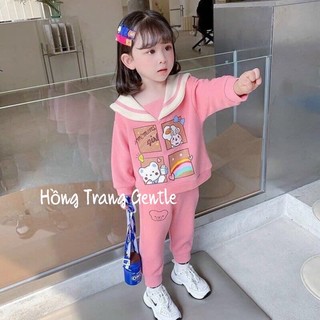 Sét Bộ thu đông thuỷ thủ cho bé gái