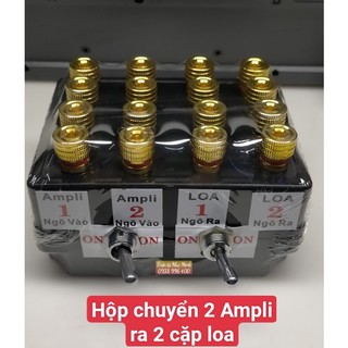 Bộ Chia - Chuyển Loa và Ampli - 2 Ampli ra 2Loa