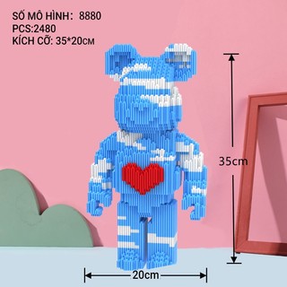 bearbrick small piece brick assembly parallel toy children's puzzle