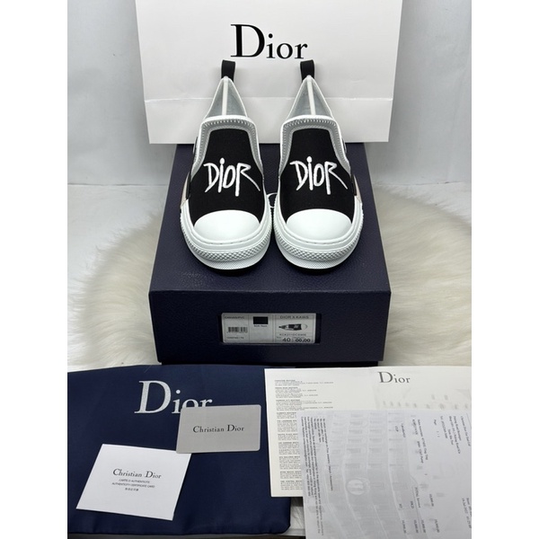 l Hàng Luxury l Giày Thể Thao D.i.o.r Slip On Màu Bản Cao Cấp Đẹp Nhất Thị Trường Full Bill Box