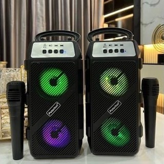Loa bluetooth pth 2311 hát karaoke -tặng kèm mic hát có đèn led nhấp nháy và âm thanh báo