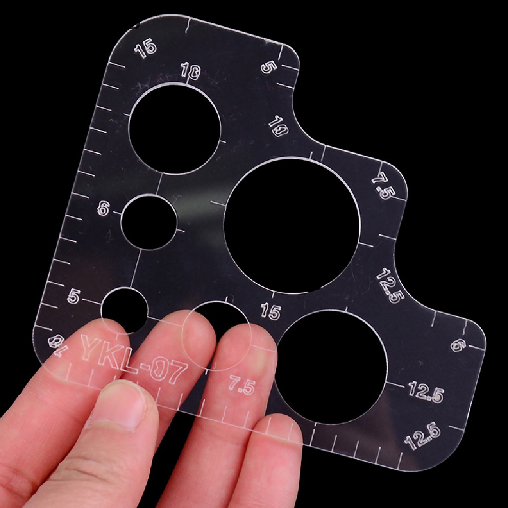 1 Thước Đo Góc Tròn Bằng acrylic Đầy Đủ Cho Đồ Da Thủ Công diy