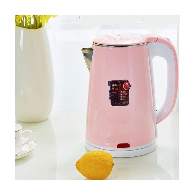 Ấm Đun Nước Siêu Tốc Thái Lan Jiplai 2 Lớp Dung Tích 2.5 Lít Chống Nóng Chống Giật