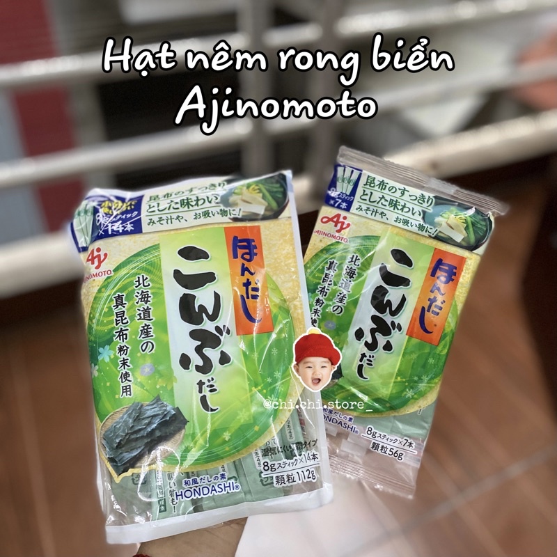 HẠT NÊM RONG BIỂN AJINOMOTO CHO BÉ ĂN DẶM