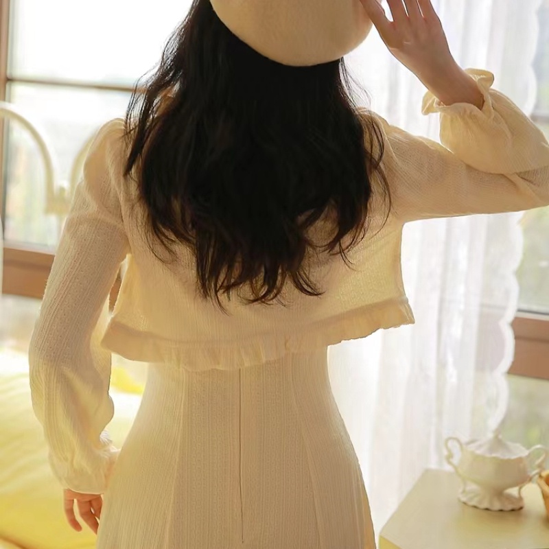 Set Đầm Hai Dây Và Áo Khoác Cardigan Thời Trang Mùa Thu Hàn Quốc 2022 Cho Nữ