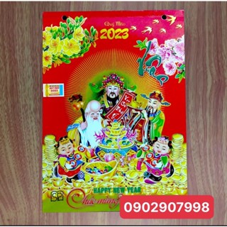 Lịch bloc 2023 thần tài may mắn (14.5x20.5 cm)