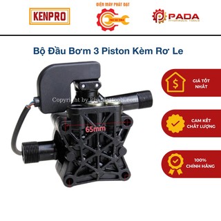 Bộ đầu bơm 3 piston kèm rơ le lắp cho các dòng máy rửa xe mini,máy rửa xe gia đình-Bảo hành 6 tháng