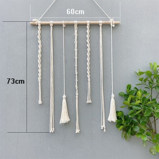 [Size lớn] Khung treo ảnh tết Macrame, rèm Macrame trang trí Hitahome