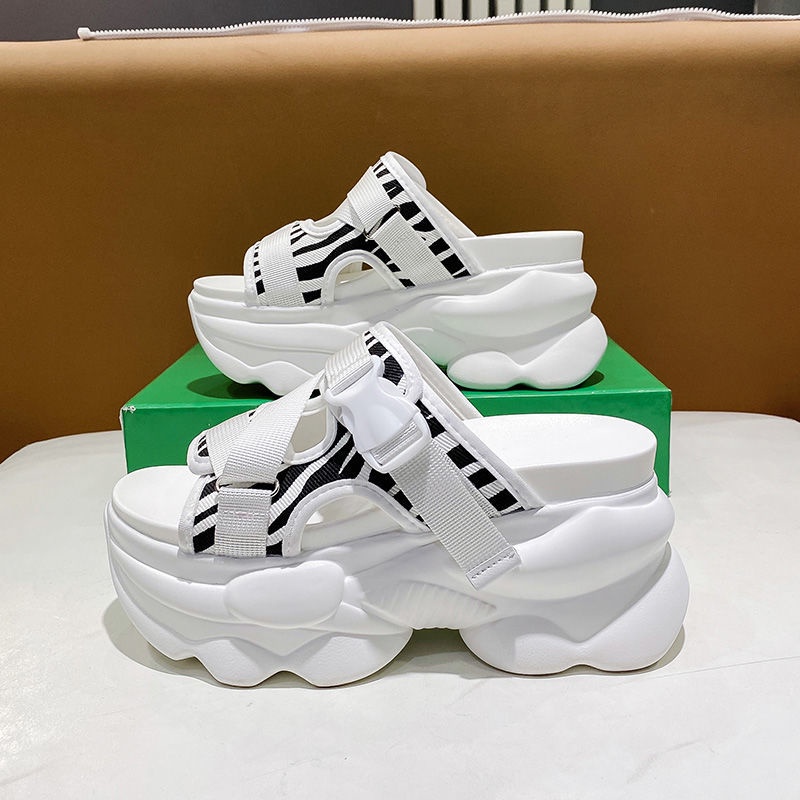 Dép bánh mì đế cao Dép đế xuồng Dép Đế Dày 7cm Tăng Chiều Cao Thời Trang Mùa Hè 2022 Cho Nữ