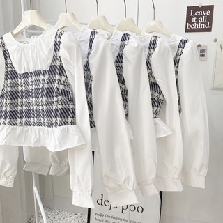 Áo sơ mi dạ tweed bèo gấu