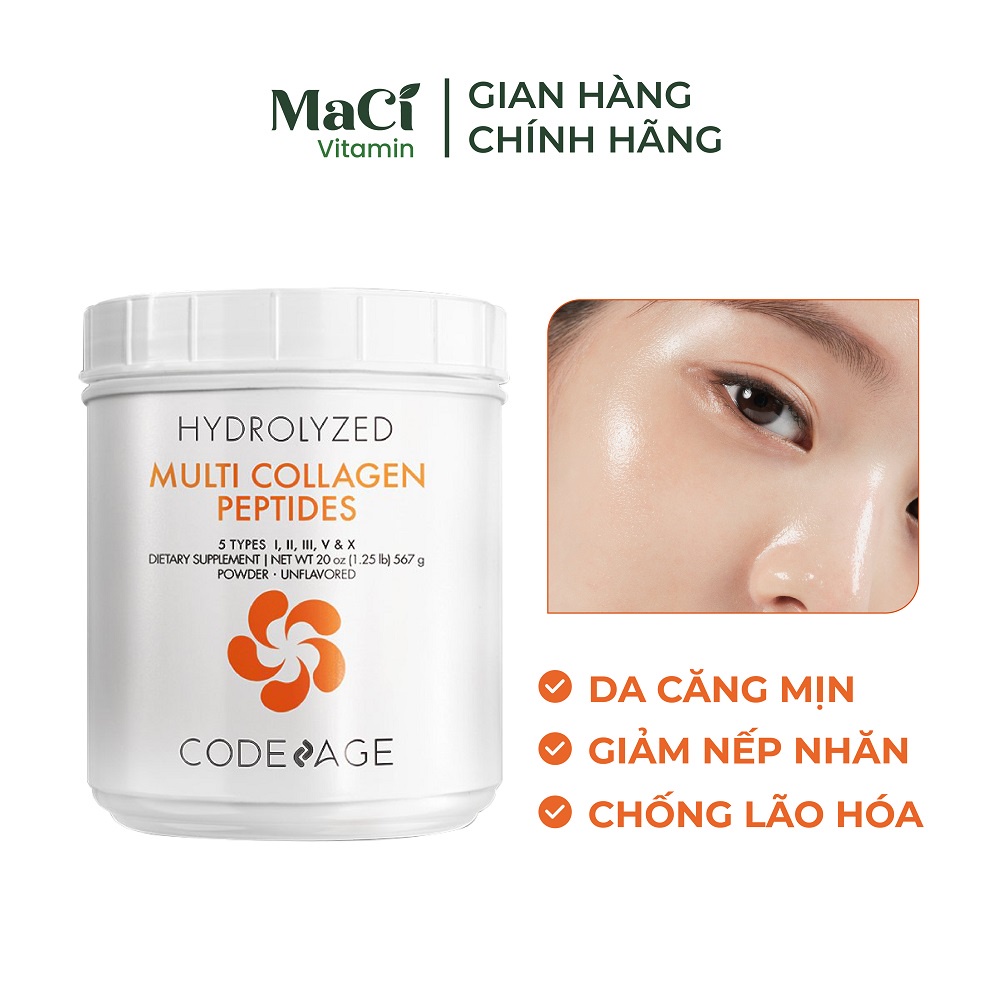 Bột collagen thủy phân tổng hợp codeage hydrolyzed multi collagen 567g maci - ảnh sản phẩm 2