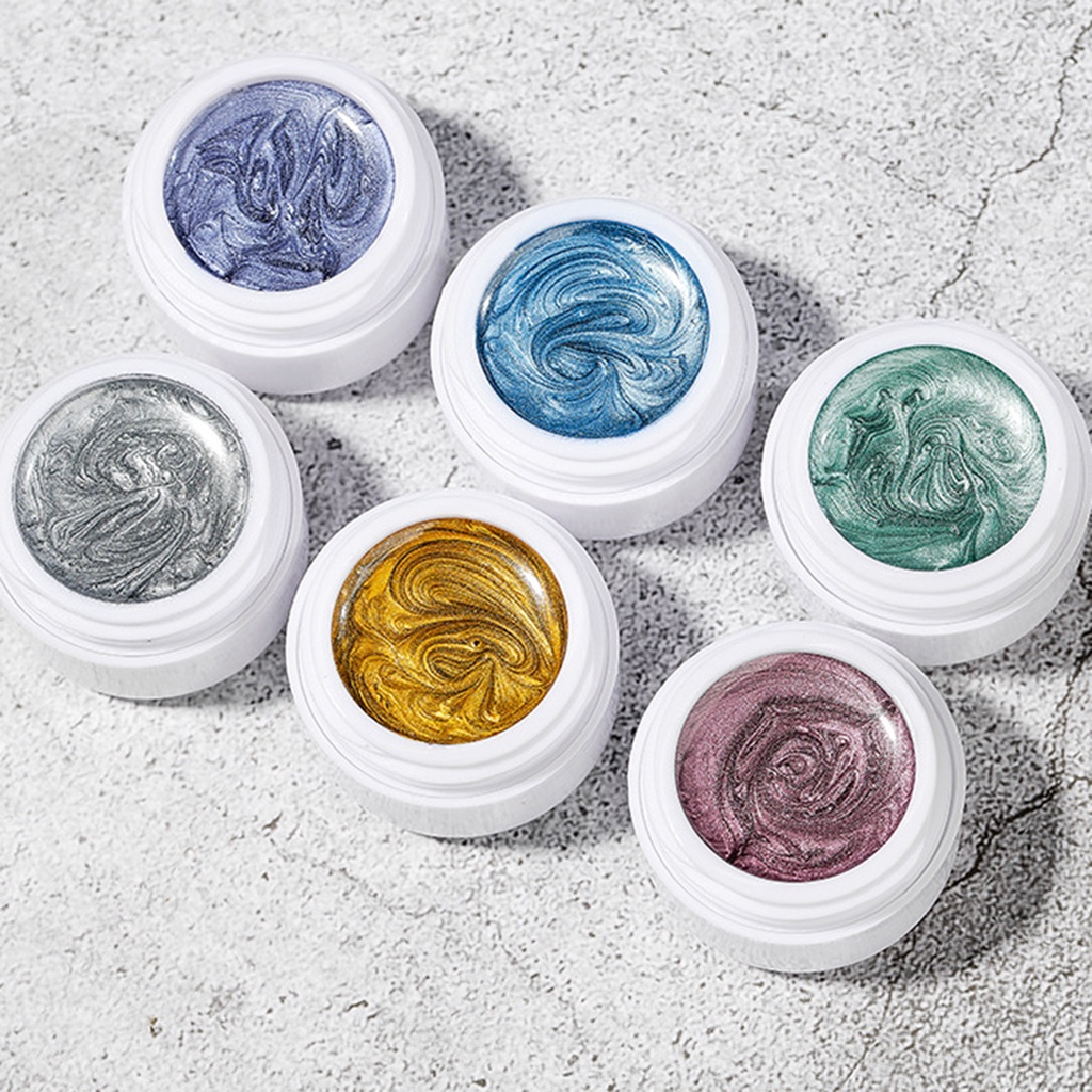 Gel Sơn Móng Tay 3D Nhanh Khô Hiệu Ứng Ánh Nhũ Lấp Lánh