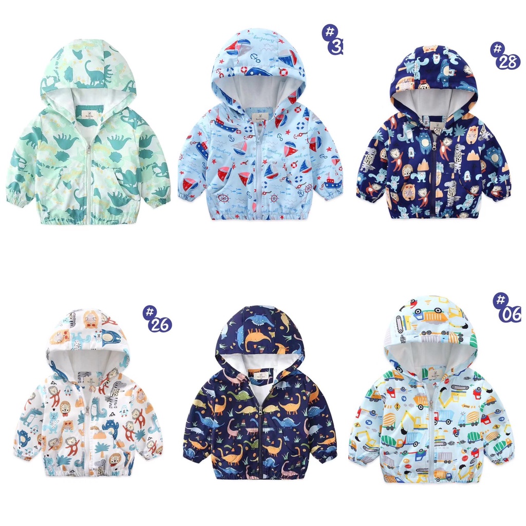 Áo khoác gió bé trai Karlomico 6-36 tháng 6 màu