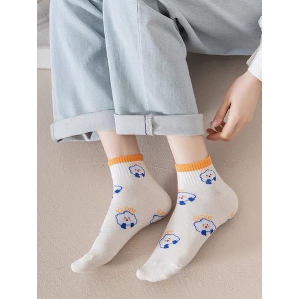 Tất Smile cổ ngắn nữ Softie, vớ nữ chất vải cotton co giãn bốn chiều thoáng khí tt6