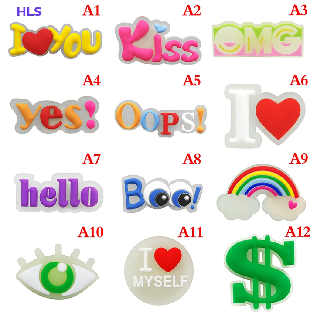 [HLS] Khóa Trang Trí Giày DIY Dạ Quang Dễ Thương