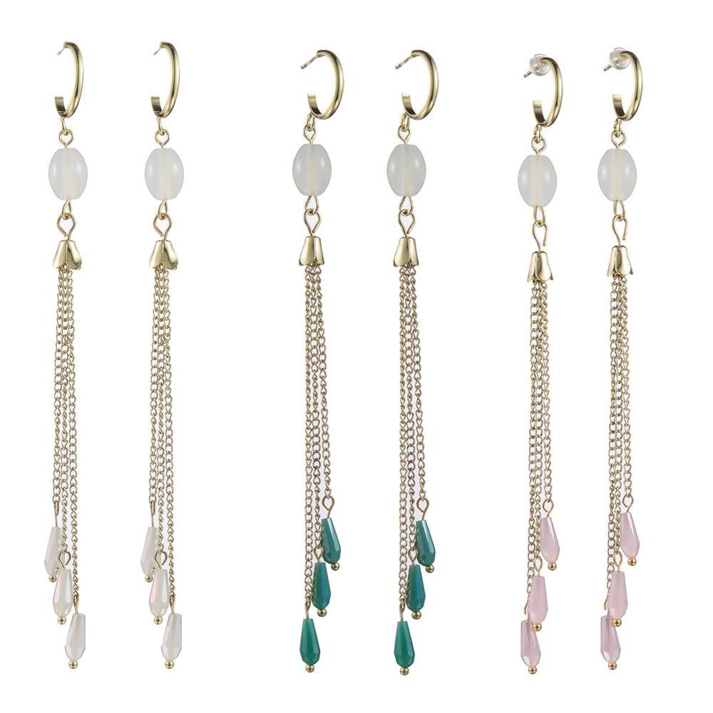 Bông Tai Dáng Dài Thiết Kế Tinh Tế Thời Trang Dự Tiệc Cho Nữ