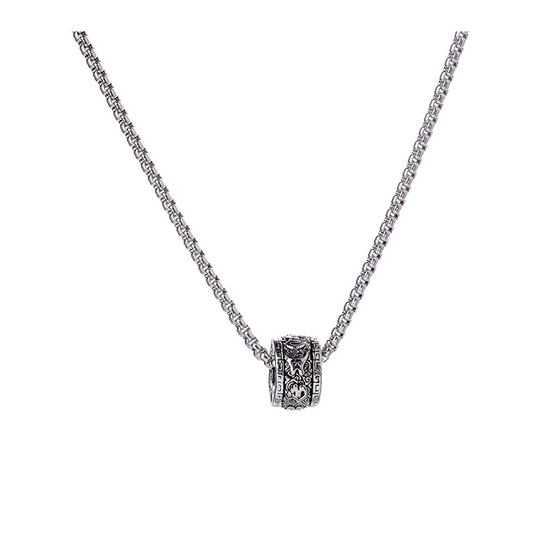 Vòng cổ nam thép titan,dây chuyền mạ bạc không gỉ thời trang và phong cách-DC01