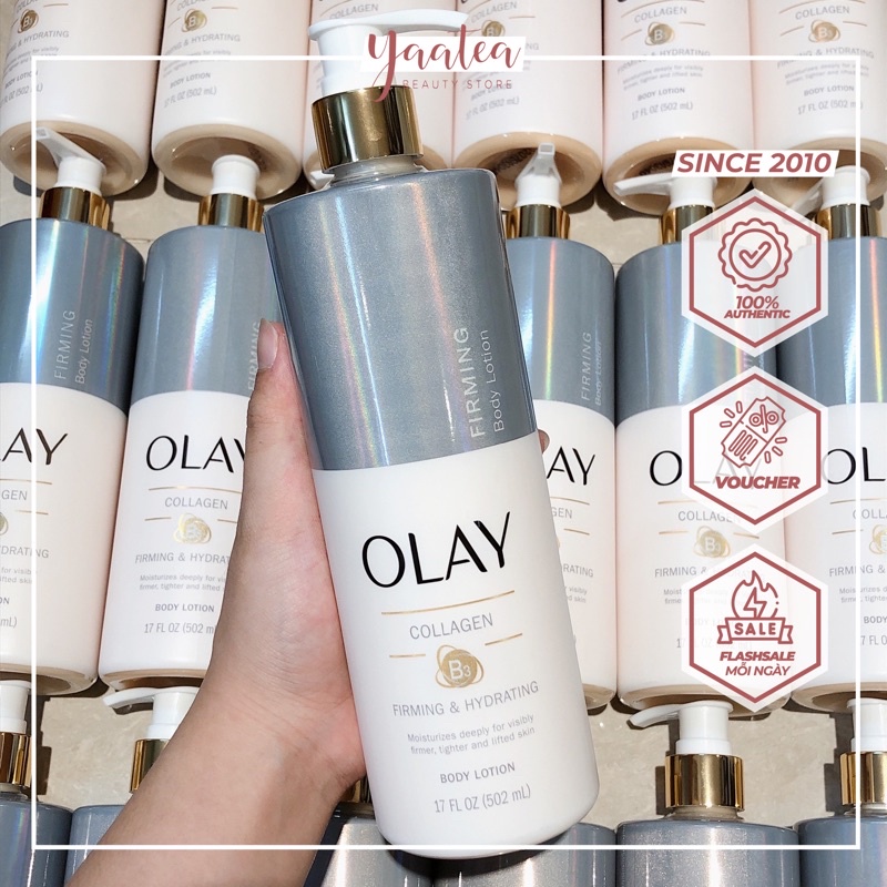 Kem Dưỡng Thể OLAY Collagen B3 Firming & Hydrating Body Lotion 502ml