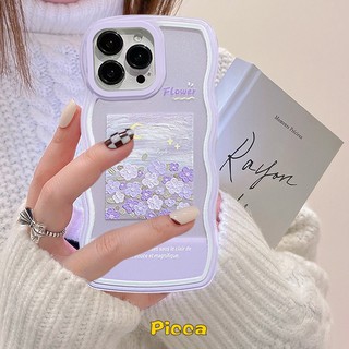 Ốp Điện Thoại Hình Hoa Tím Cho Redmi 9C 9T 9 10 9A 10A Redmi Note 10 11 10s Note 11s Note 10 Pro Max Plus Note 9 Note 8