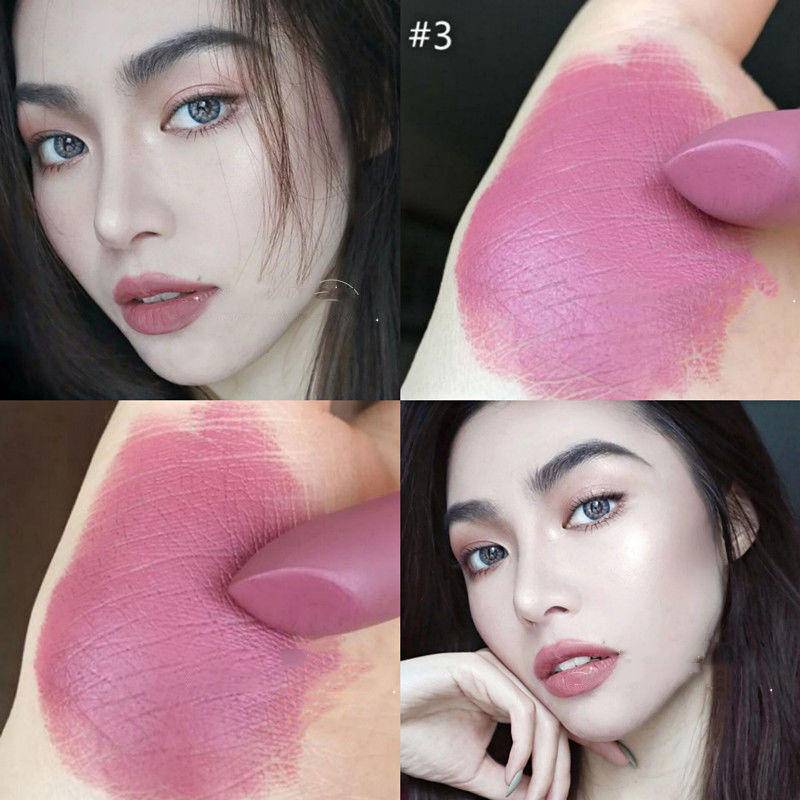 Son Kem Lì Tông Màu Socola Đậm / Xám Đậm / Nâu Trang Điểm Chống Nước Lâu Trôi