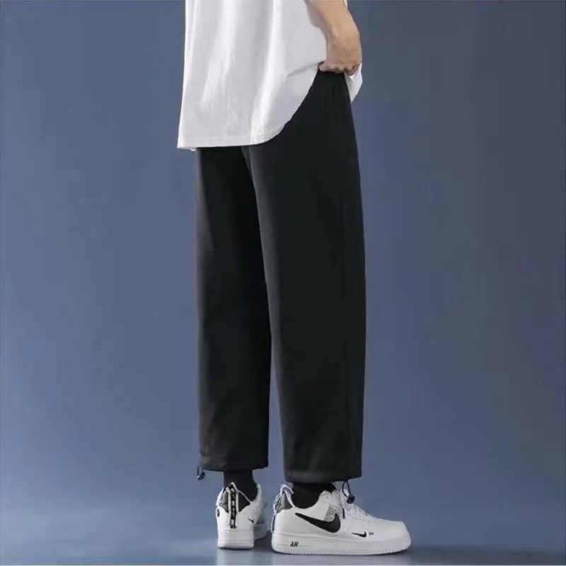 Quần jogger ống rông nam nữ Unisex,quần dài trơn dây rút chỉnh gấu mặc được 2 dáng suông hoặc bo cách cá tính. QT