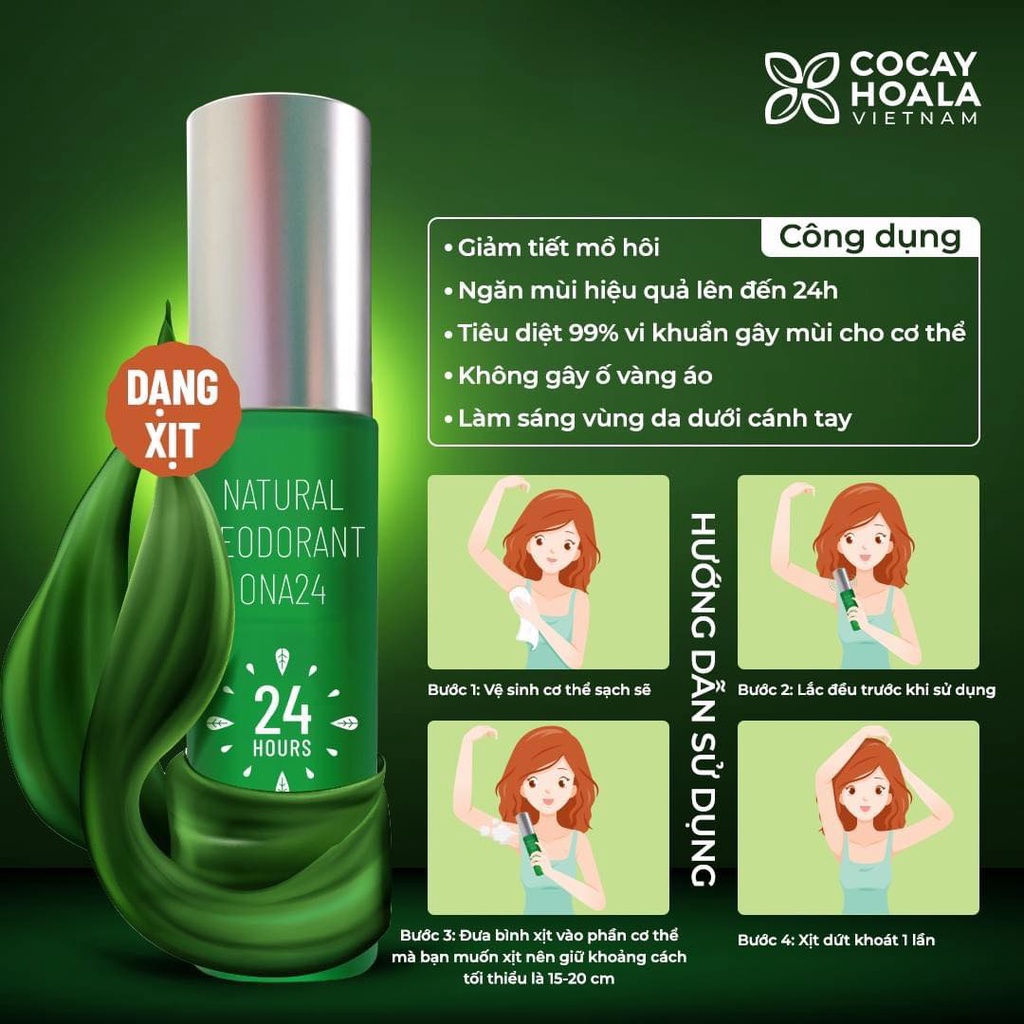 Xịt ngăn mùi cơ thể ONA24