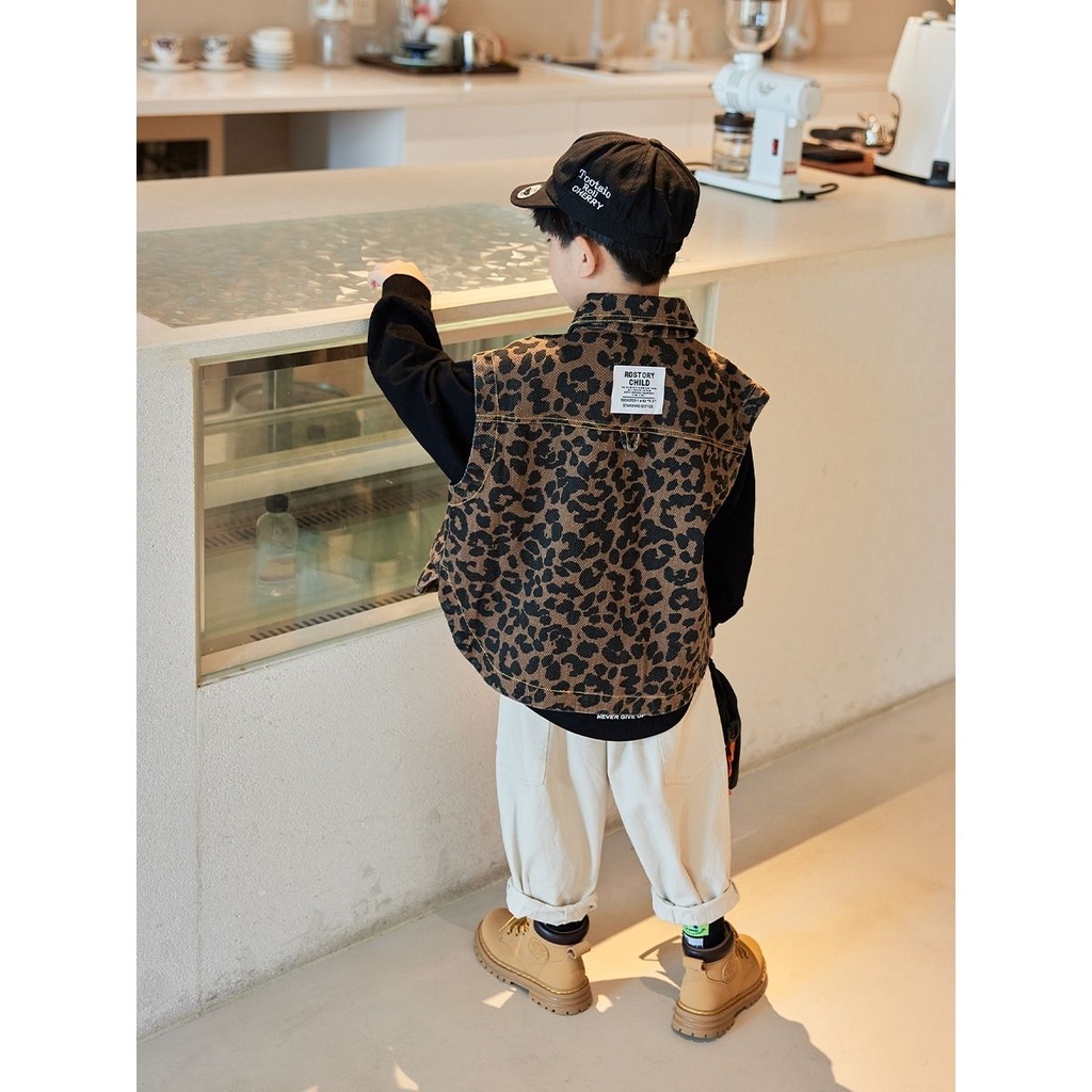 Áo Không Tay Thiết Kế Mới Thời Trang Mùa Xuân Thu Dành Cho Bé Trai