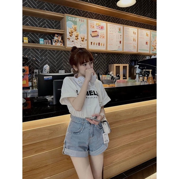 Short Jean lật lai phối túi fullsize